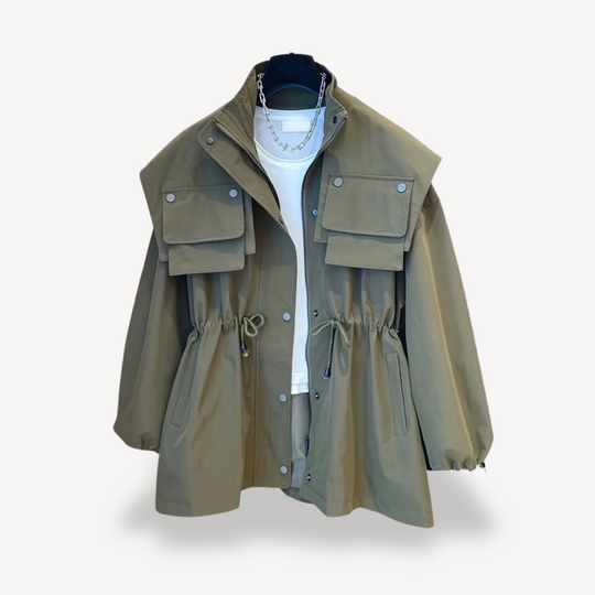 EB | Lässige Utility-Jacke mit Taschen für Frauen
