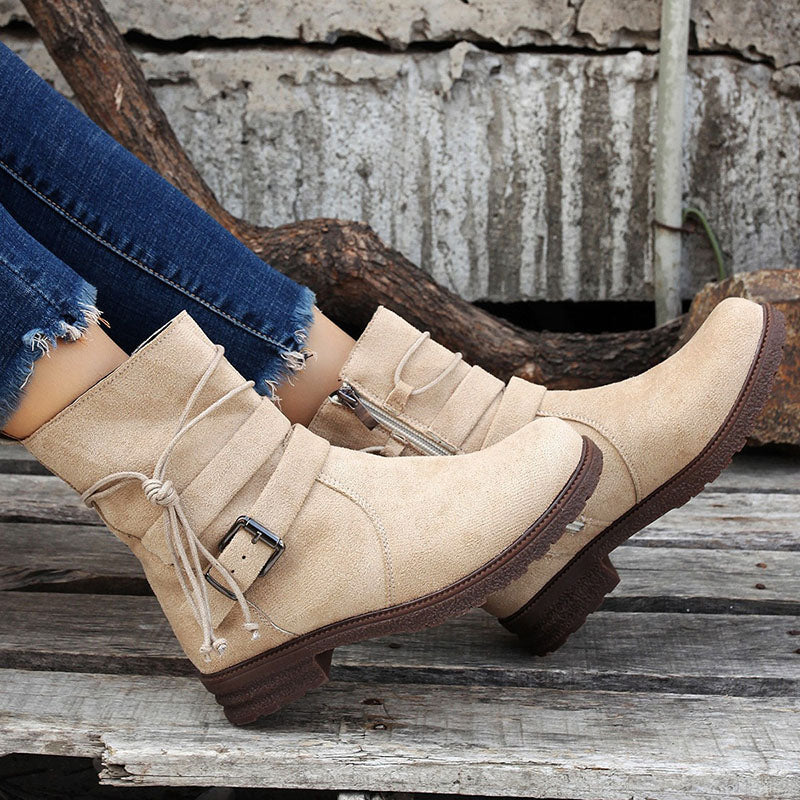 Vintage Schnalle Stiefeletten EB