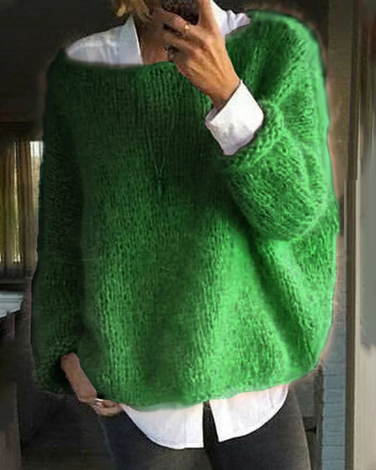 EB | Pullover mit Farbdetail Am Nacken