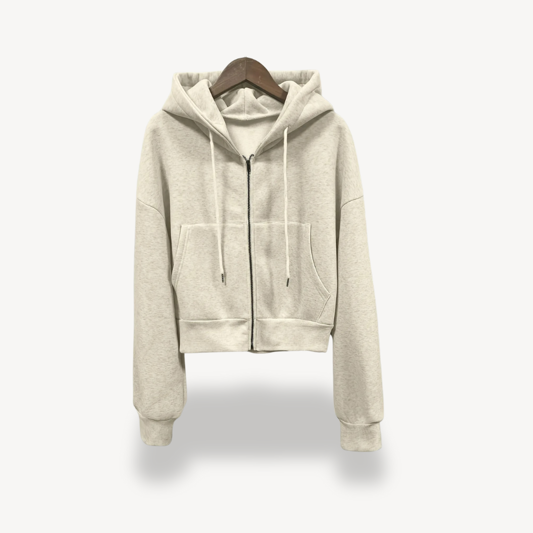 EB | Cropped Zip Hoodie für Damen