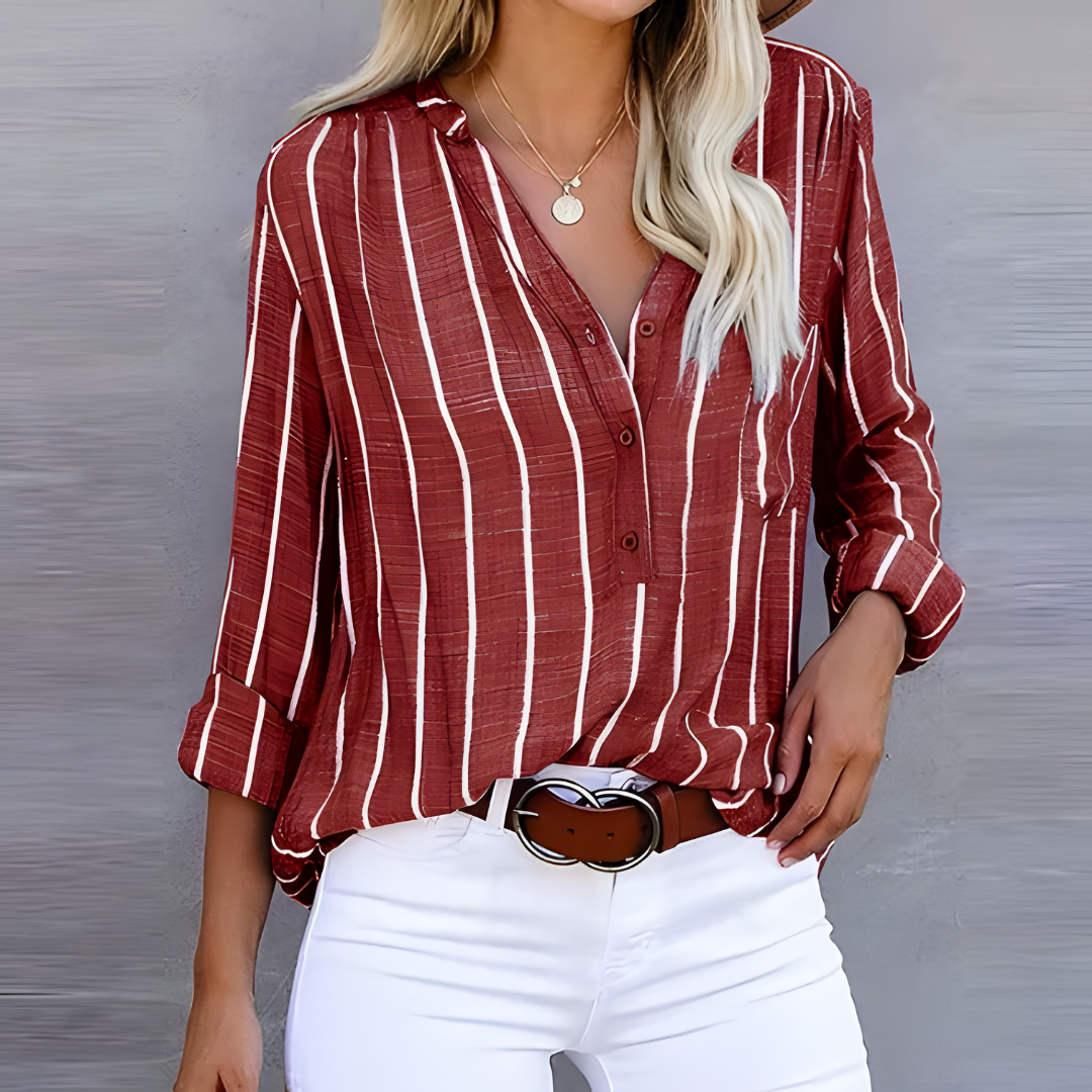 EB | Modische Bluse für Damen Gestreift