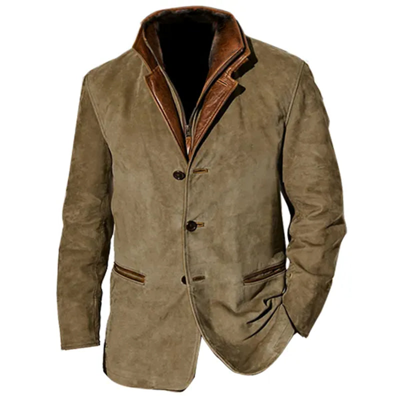 EB | Vintage Vegan-lederjacke für Herren