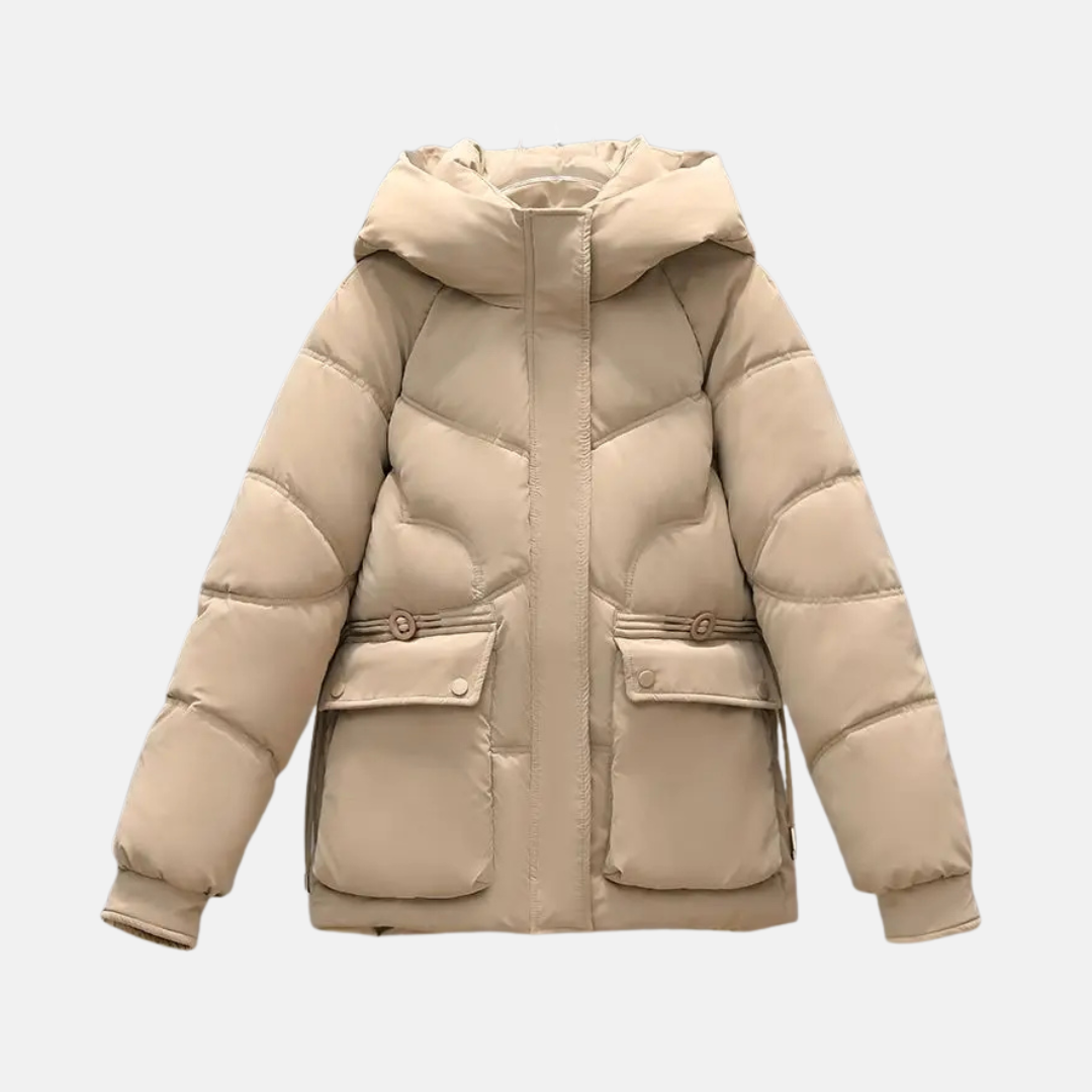 EB | Kapuzen-Puffermantel | Gequiltete Relaxed Fit Jacke