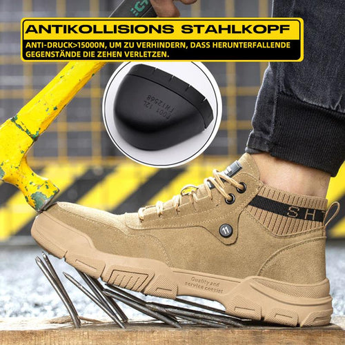 Leicht Stahlkappe Schuhe Berufsschuhe Sportlich Atmungsaktiv Schutzschuhe EB