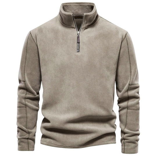 EB | Strickpullover mit Half-Zip Wollmischung Klassisch und Bequem