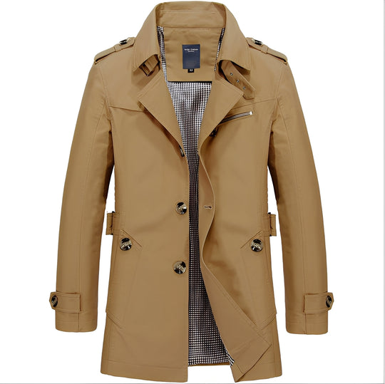 EB | Eleganter Windbreaker Trenchcoat für Männer