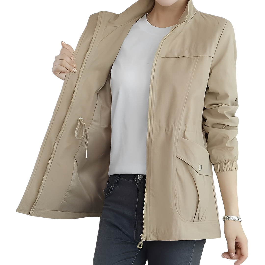 EB | Stylische Jacke mit verstellbarem Bund für Frauen
