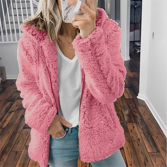 EB | Damen-Kapuzenwolljacke für Wärme