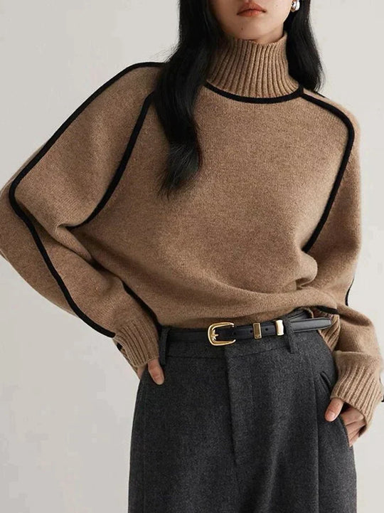 EB | Brauner Rollkragenpullover