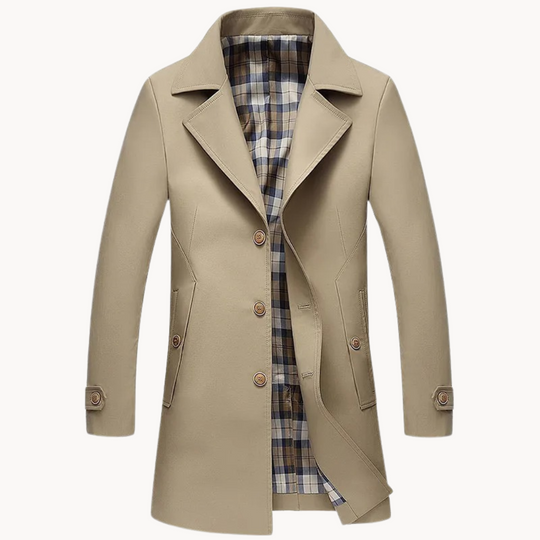 EB | Strapazierfähiger Winddichter Herren-Trenchcoat mit Design