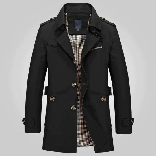 EB - Stilvoll Eleganter Formeller Winter-Trenchcoat für Männer