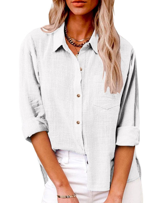 EB | Bluse Baumwolle und Leinen