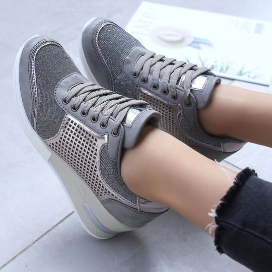 Damen Wedge-Heels mit Schnürverschluss EB