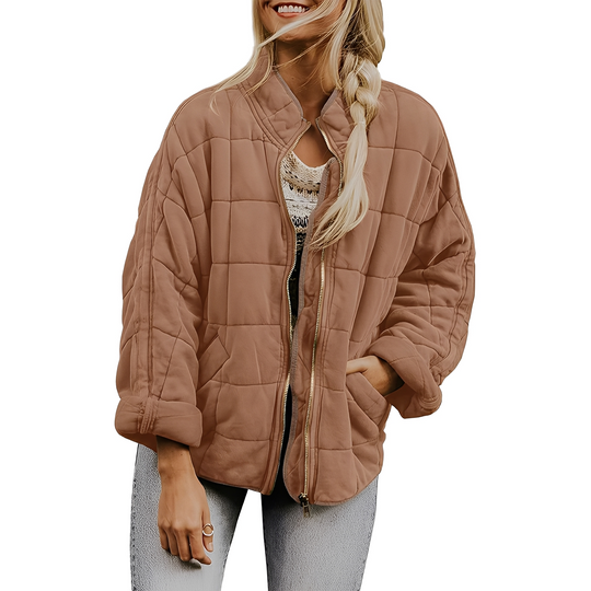 EB | Frauenjacke mit leicht gestepptem Muster und Taschen