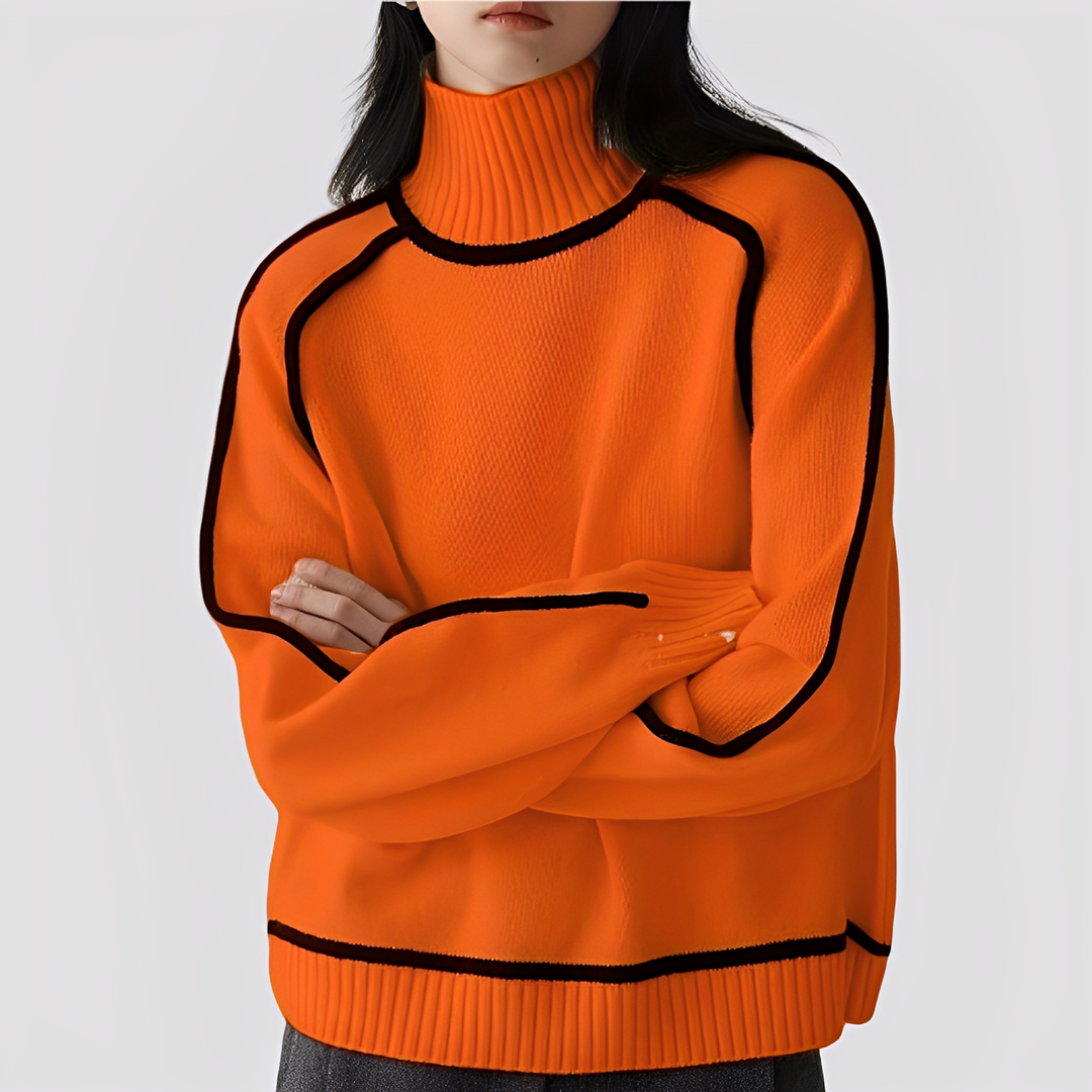 EB | Eleganter, Entspannter Damen-Rollkragenpullover