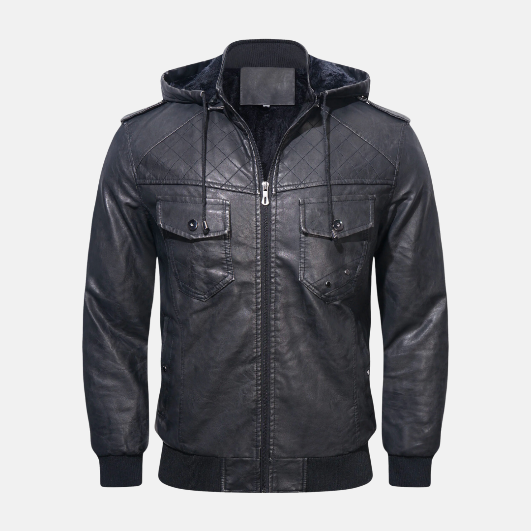 EB | Hooded Lederjacke