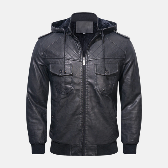 EB | Hooded Lederjacke