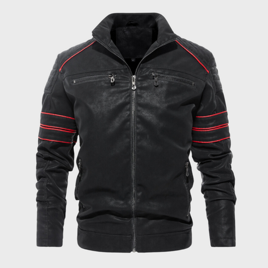 EB | Herren Dick Gepolstertes Lederjacke