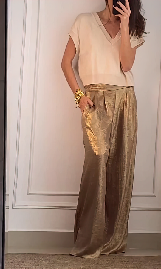 Damen Top- und Hosen-Set mit Bequemem Schnitt & Stylischem Design | EB