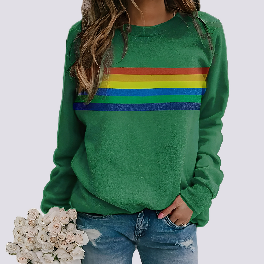 EB | Moderner Damenpullover mit Farbigem Muster