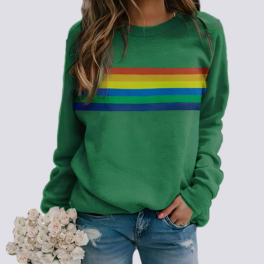 EB | Moderner Damenpullover mit Farbigem Muster