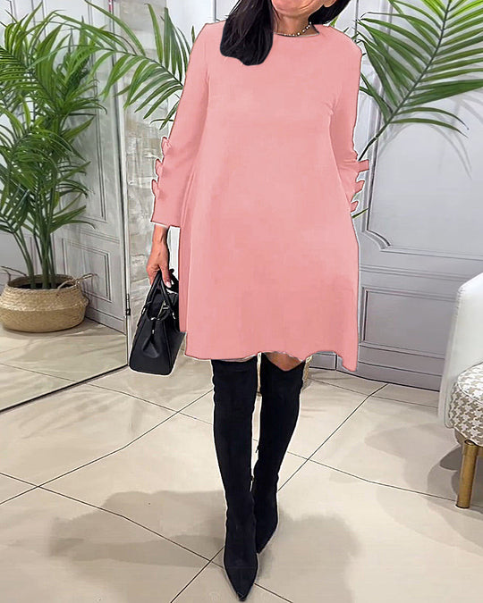 EB | Knielanges Kleid mit Langen Ärmeln