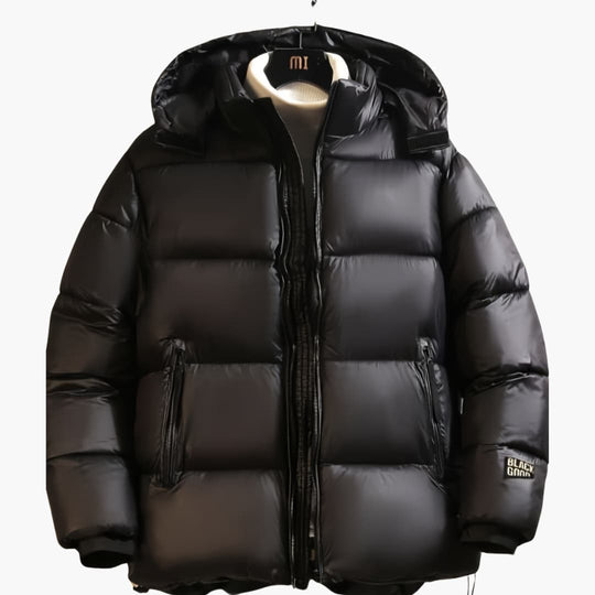 EB | Lässige Winterjacke für Männer Dick Warm mit Kapuze