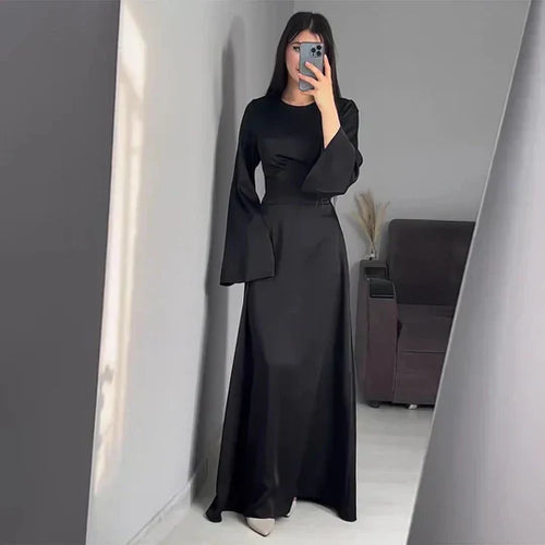 EB | Lange Frauenkleider Aus Satin Stil
