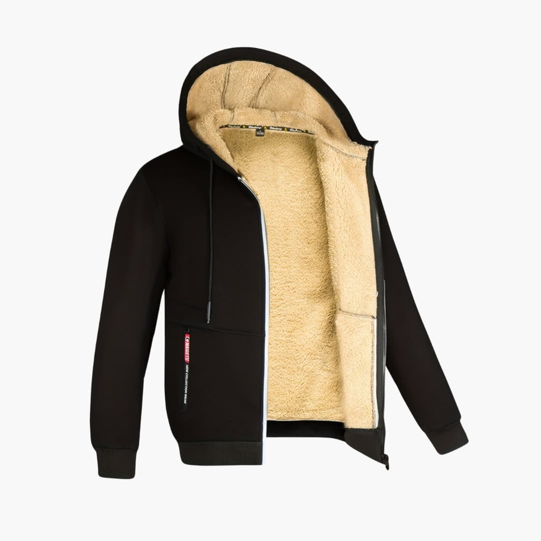 EB | Gemütliche Fleecegefütterte Jacke mit Kapuze für Herren
