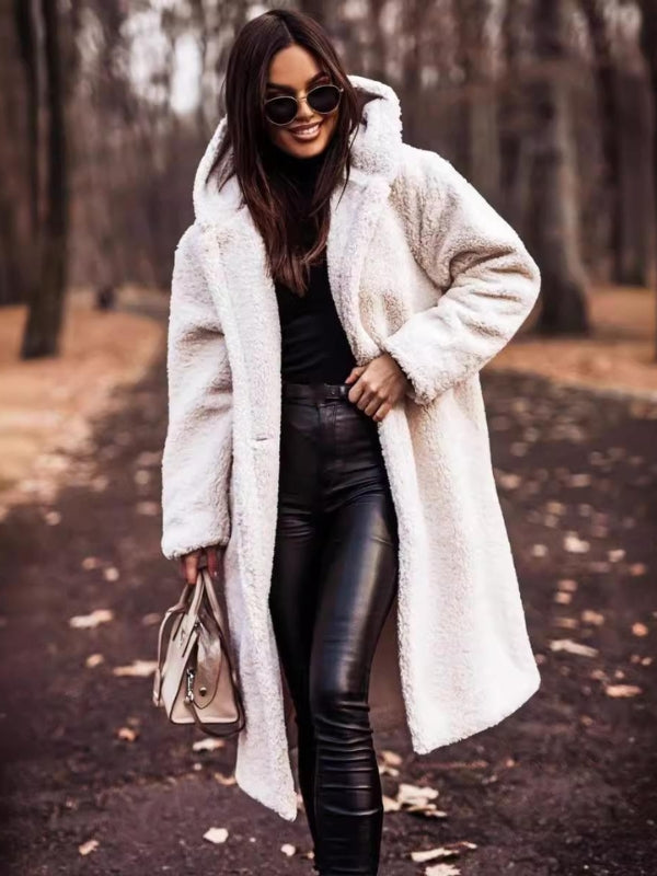 EB | Damen-Trenchcoat mit Gürtel und Doppelt Geknöpftem Verschluss