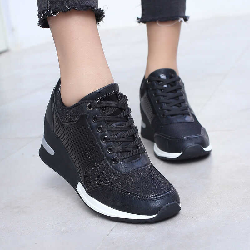 Damen Wedge-Heels mit Schnürverschluss EB
