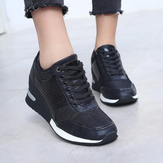 Damen Wedge-Heels mit Schnürverschluss EB