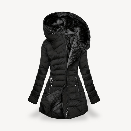 EB | Damen Puffermantel mit Kapuze