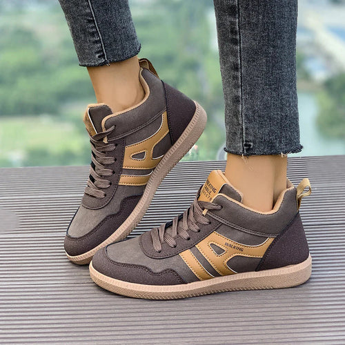 Stylische Flache Sneaker Damen EB