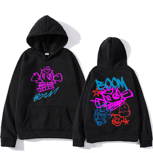EB | Arcane Jinx Cartoon Langarm-Hoodie