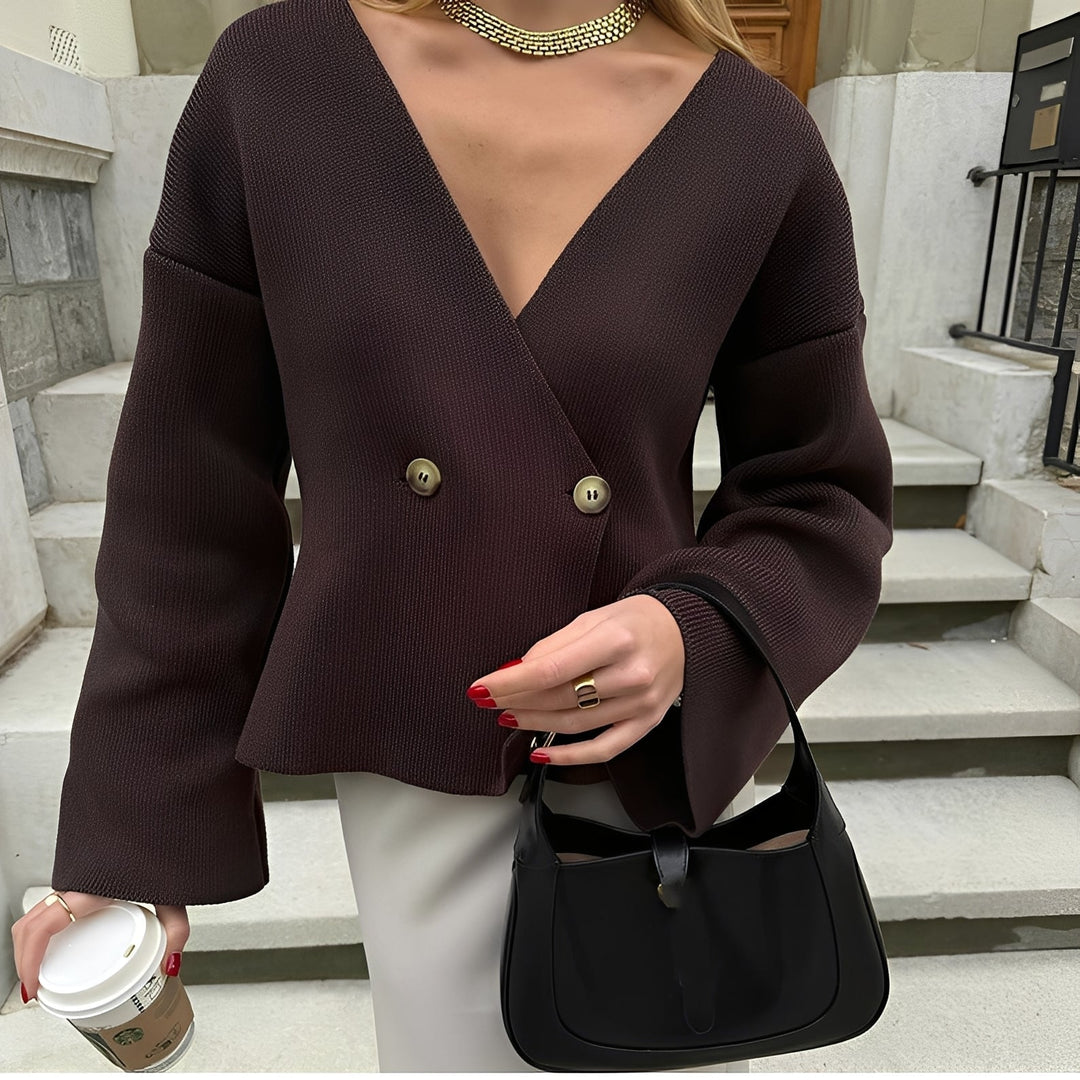 EB | Eleganter, lässig gestrickter Cardigan für Frauen