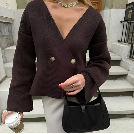 EB | Eleganter, lässig gestrickter Cardigan für Frauen