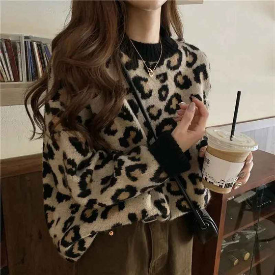 EB | Stylischer Pullover mit Leopardenmuster