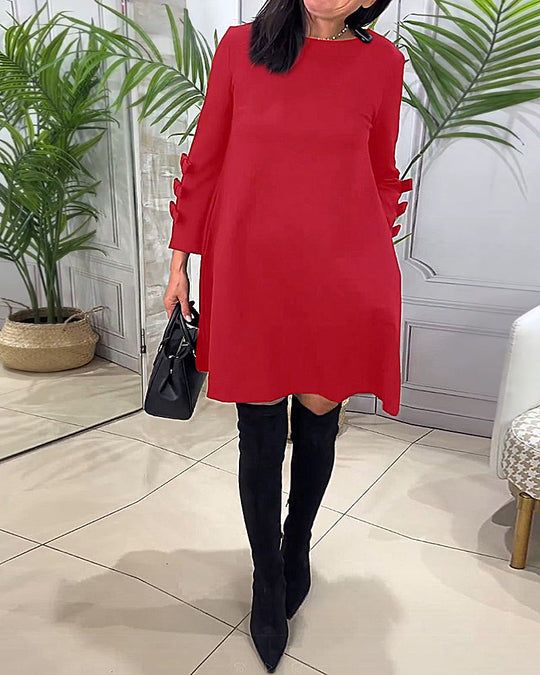 EB | Knielanges Kleid mit Langen Ärmeln
