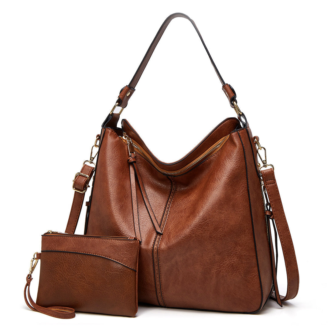 EB | Vintage-Inspirierte Leder Hobo-Tasche
