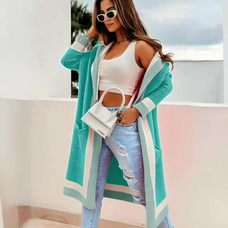 EB | Strick Damenjacke mit Kapuze