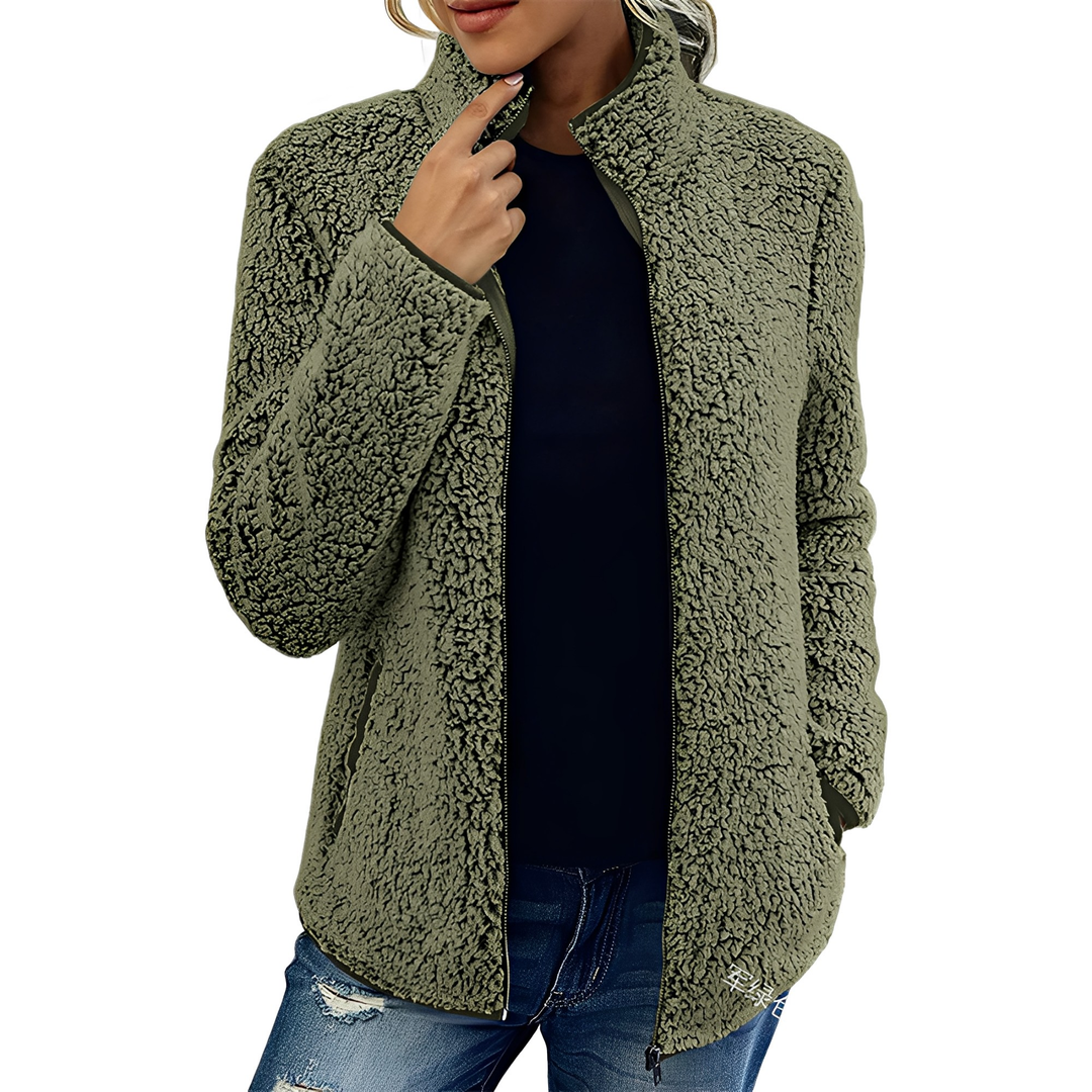 EB | Eleganter Fleece-Veloursmantel für Damen