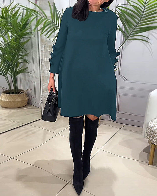 EB | Knielanges Kleid mit Langen Ärmeln
