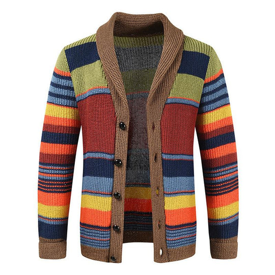 EB | Farbblockdesign Rollkragenpullover