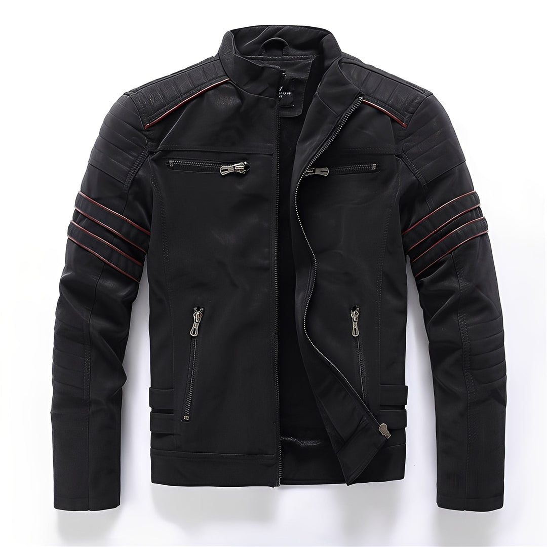 EB | Stylische Motorrad Vegan-Lederjacke für Herren