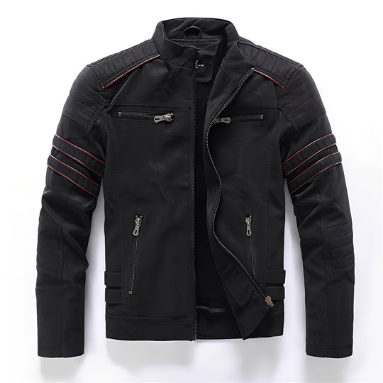 EB | Stylische Motorrad Vegan-Lederjacke für Herren