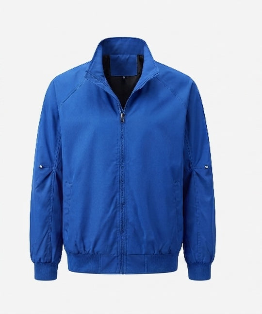 Herren leichter Urban-Blouson mit Stehkragen, elastischem Saum und Ärmeltasche EB