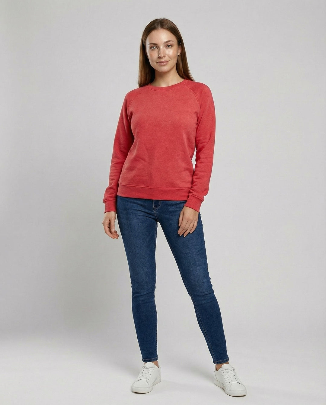Bequemes Rundhals Sweatshirt Damen | EB