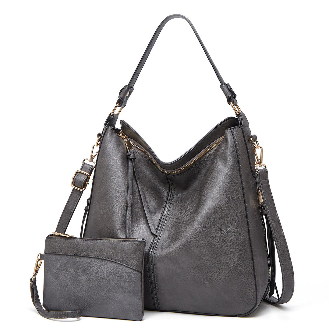 EB | Leder Tasche mit Großer Kapazität und Seitenfächern