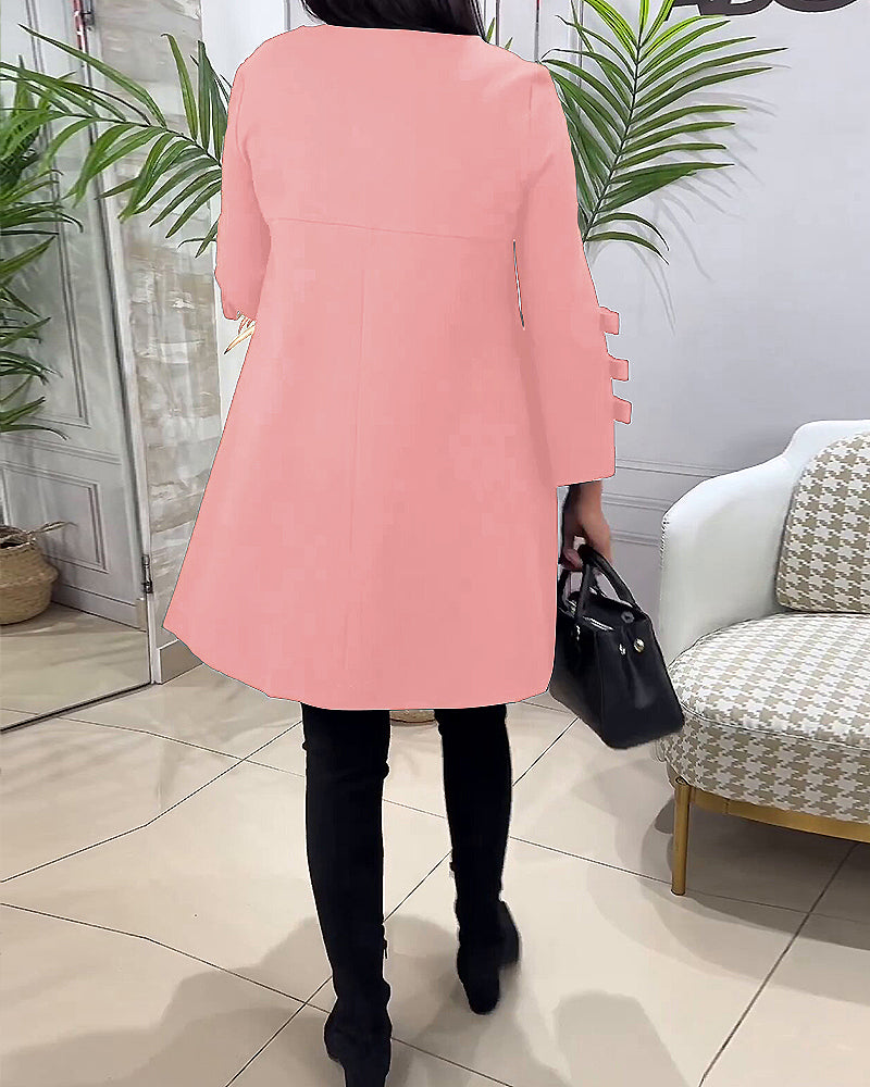 EB | Knielanges Kleid mit Langen Ärmeln
